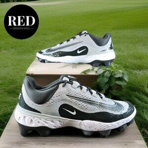 Nike Alpha Huarache Elite 4 MCS Baseball Cleat Smoke Grey FD6221-002 - Men's 11